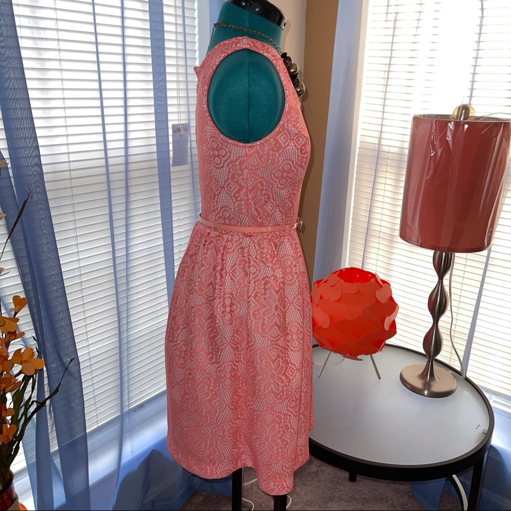 George | Sleeveless A-Line Orange Dress - Picture 6 of 6